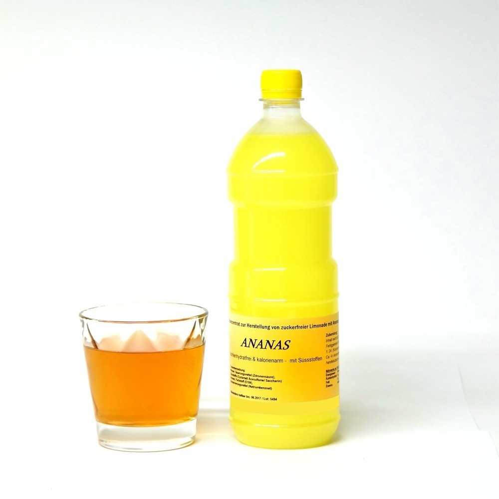 Zuckerfreier Sirup mit Ananas-Aroma